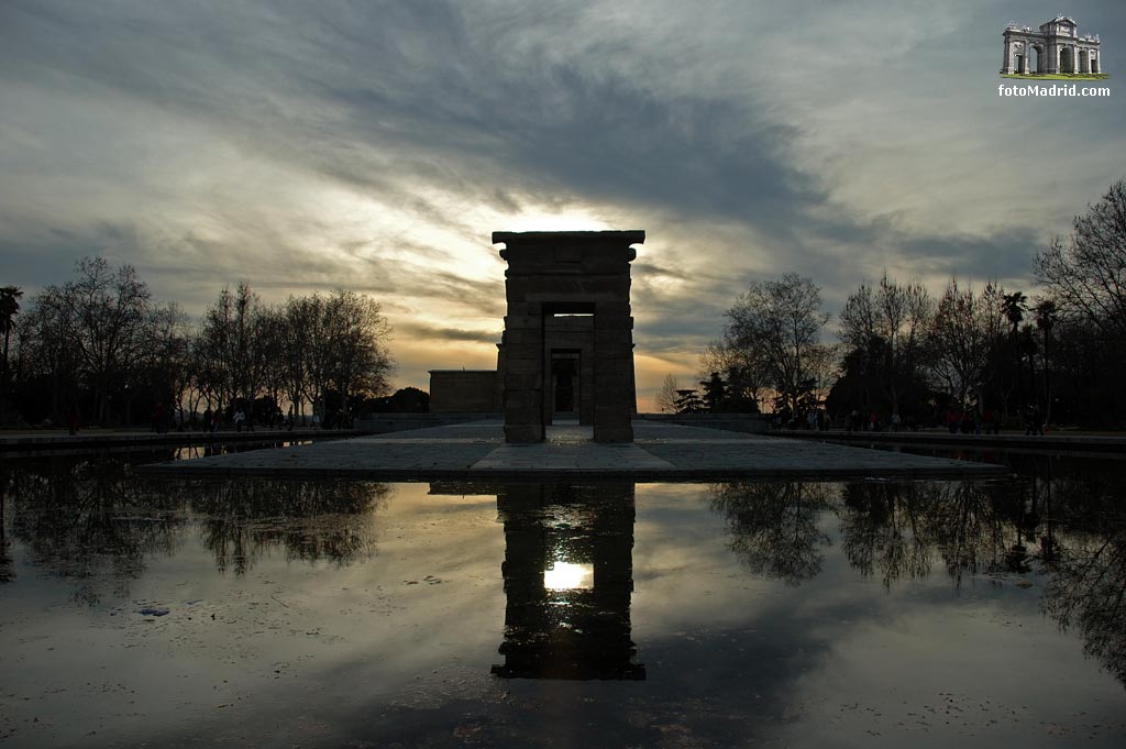 Atardecer en el Templo de Debod