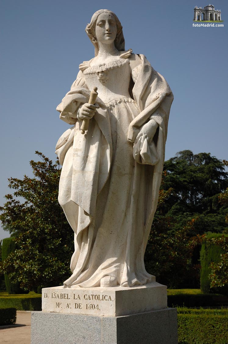 Isabel la Cat�lica en los Jardines de Sabatini