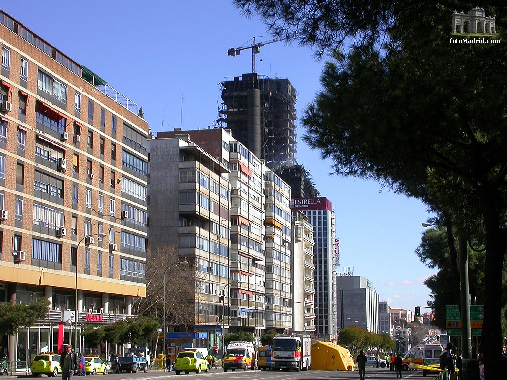 Edificio Windsor tras el incendio