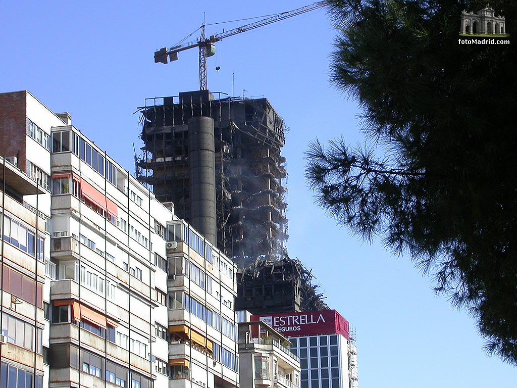 Edificio Windsor tras el incendio