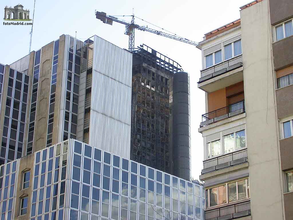 Edificio Windsor tras el incendio