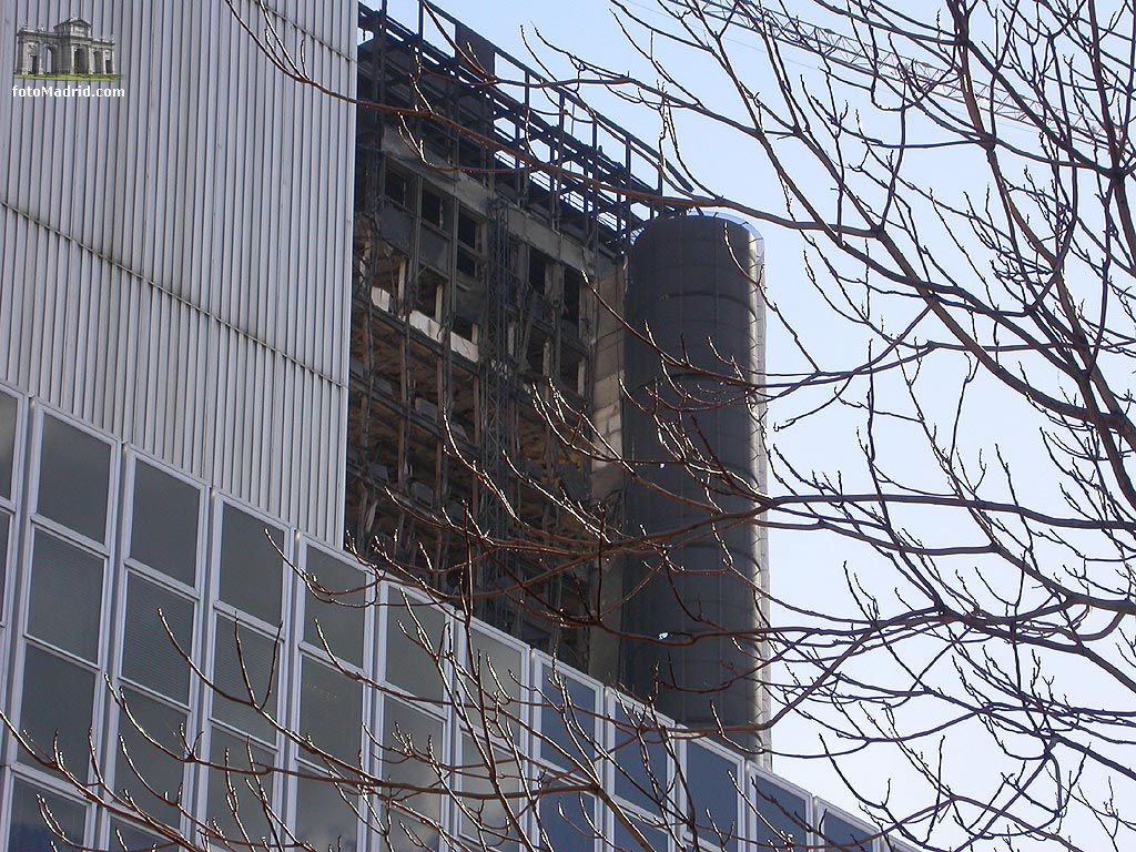 Edificio Windsor tras el incendio