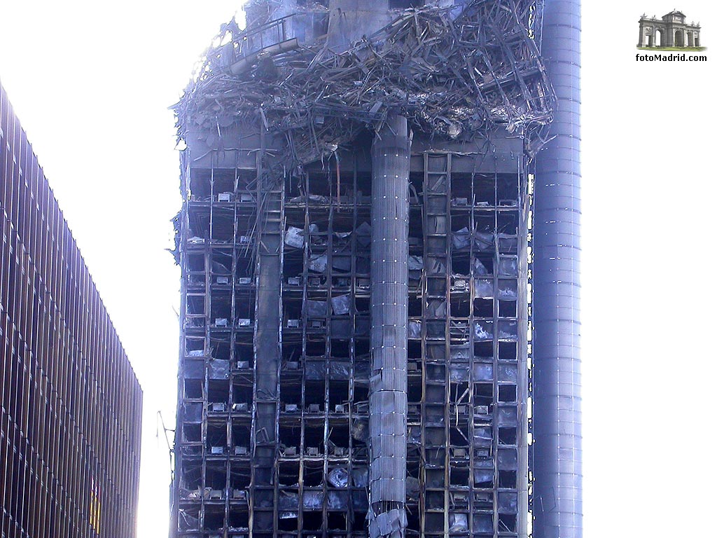 Edificio Windsor tras el incendio