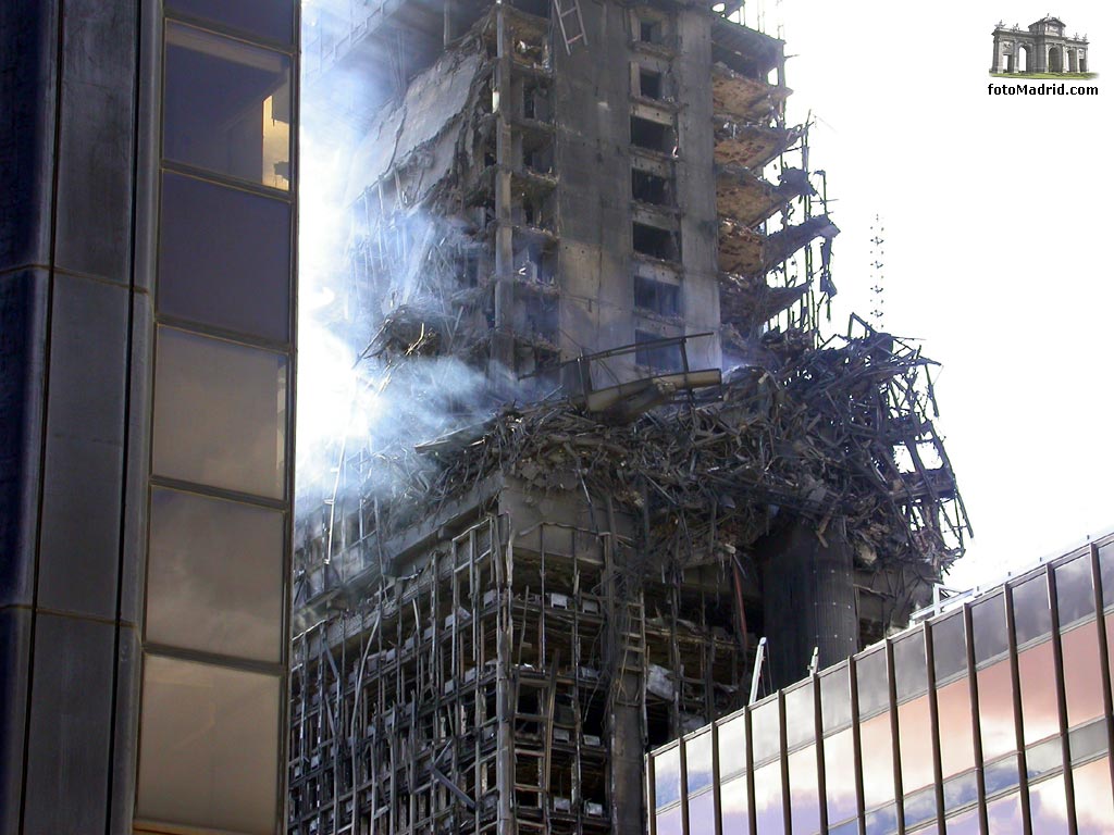 Edificio Windsor tras el incendio