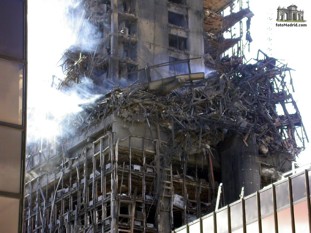 Edificio Windsor tras el incendio