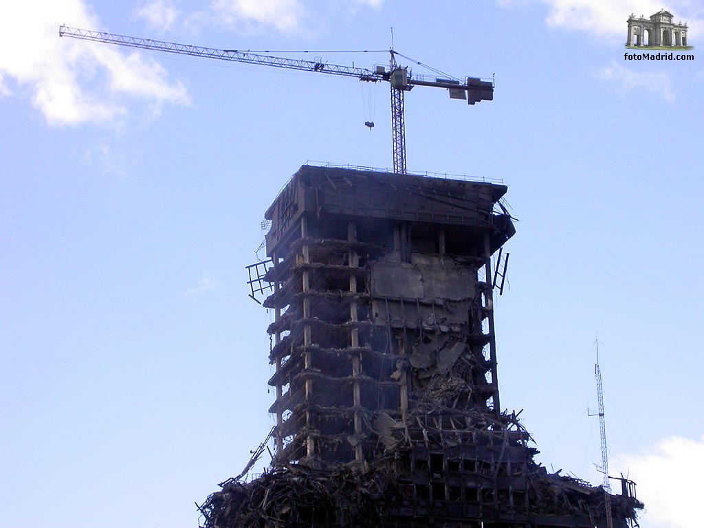 Edificio Windsor tras el incendio