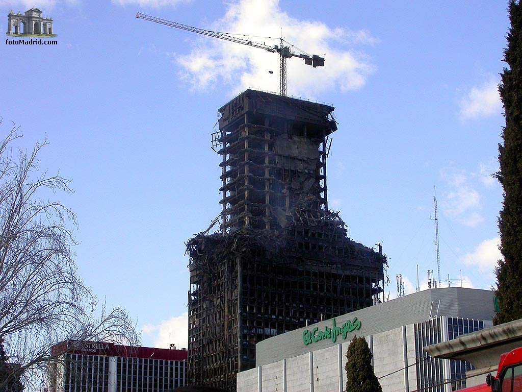 Edificio Windsor tras el incendio