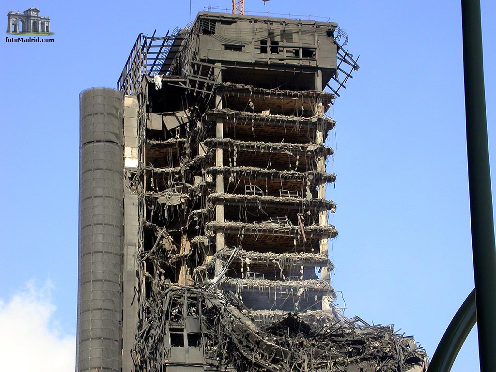 Edificio Windsor tras el incendio