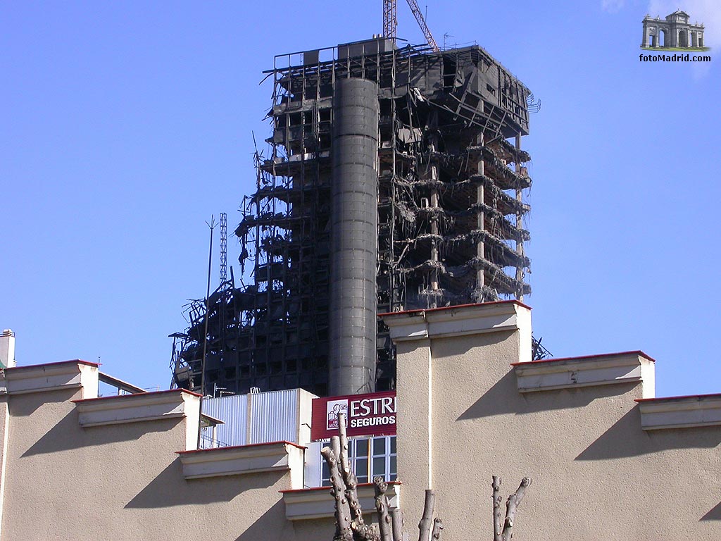 Edificio Windsor tras el incendio