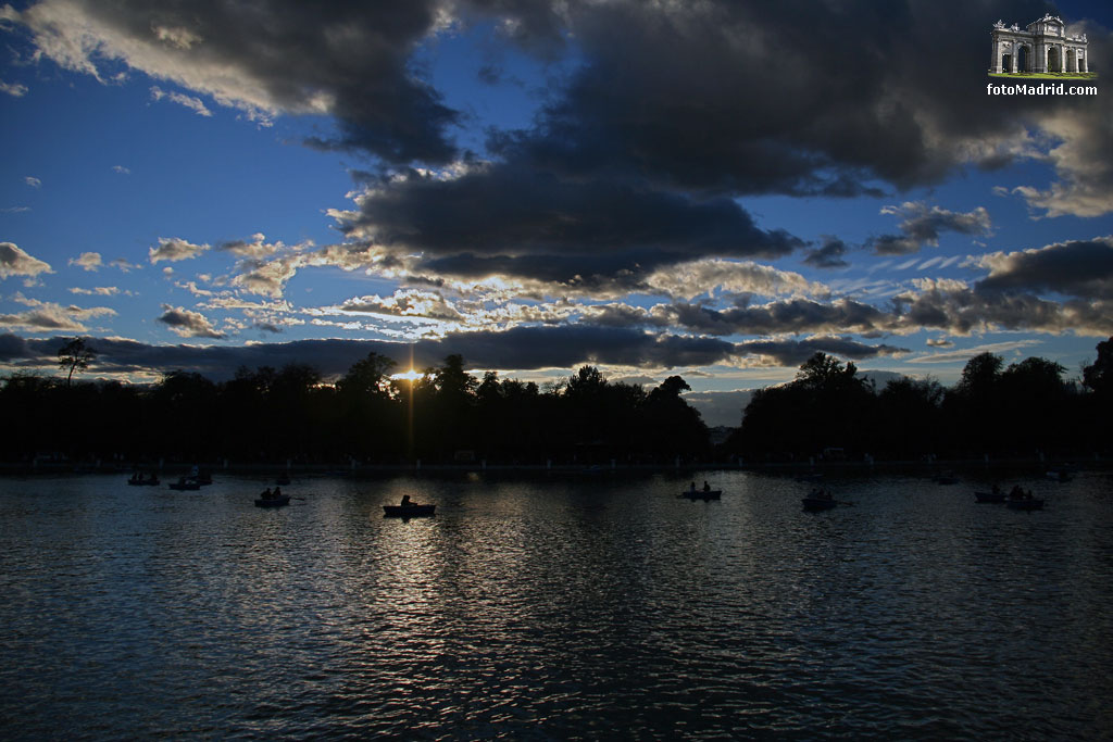 Atardecer en el Retiro